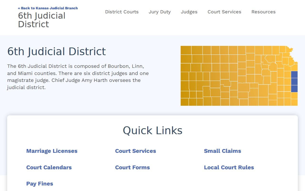 Kansas district court records access information for Butler County searches